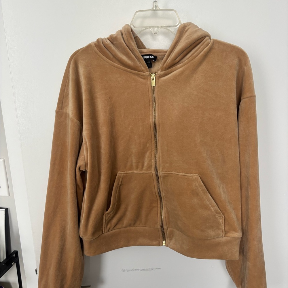 Tan Velour Women's Jacket